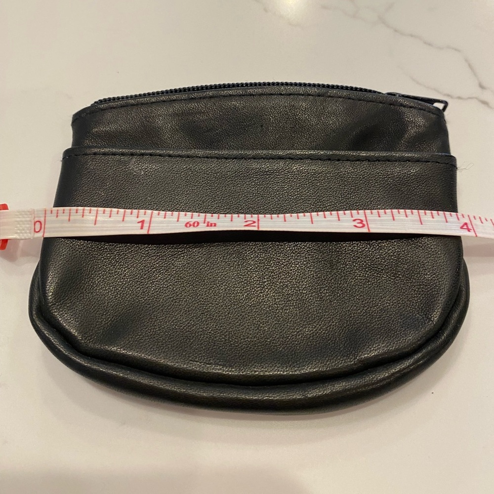 Buxton Black Leather Card Coin Case - Picture 5 of 6